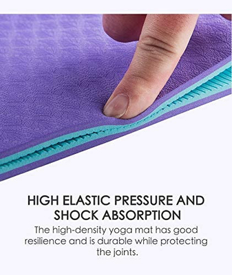 Nhãn hiệu riêng TPE Cao su phòng tập thể dục Yoga Thảm chống rách không trượt 6Mm