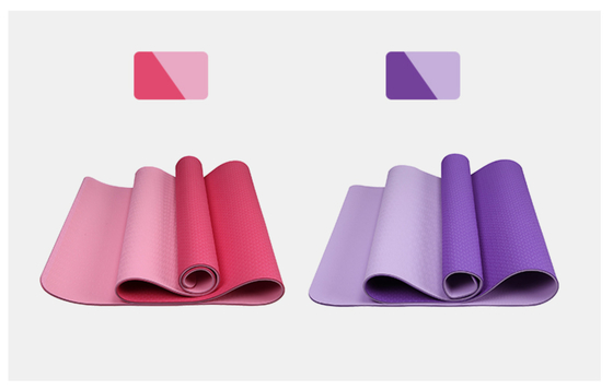 Thảm tập thể dục Pilates hữu cơ Tpe Yoga Thảm không thấm nước Biểu tượng tùy chỉnh