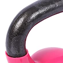 Pink Body Solid Cast Iron Strength Training Kettlebell để tập gym tại nhà 6