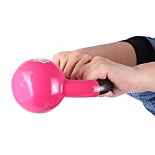 Pink Body Solid Cast Iron Strength Training Kettlebell để tập gym tại nhà 11