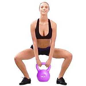 Tại nhà Gym Chống Trượt Tay Cầm PE Strength Training Kettlebell Green 5LBS 20 LBS 4