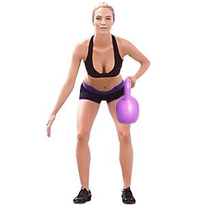 Tại nhà Gym Chống Trượt Tay Cầm PE Strength Training Kettlebell Green 5LBS 20 LBS 5