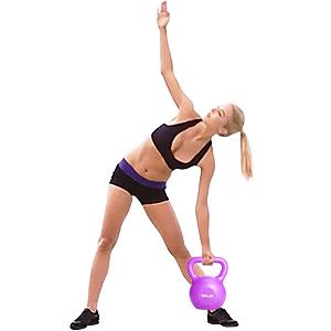 Tại nhà Gym Chống Trượt Tay Cầm PE Strength Training Kettlebell Green 5LBS 20 LBS 7