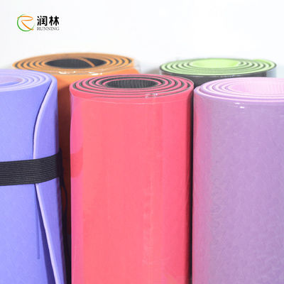 Thảm tập Yoga TPE thân thiện với môi trường di động cho sàn gạch, 100 tấm thảm tập thể dục mật độ cao có thể tái chế