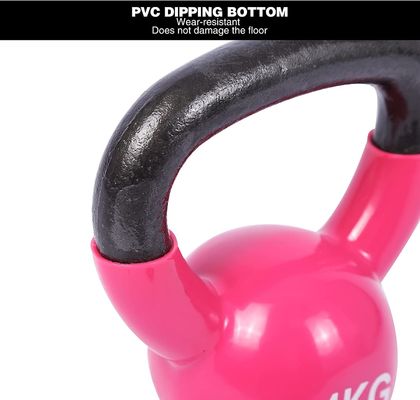 Pink Body Solid Cast Iron Strength Training Kettlebell để tập gym tại nhà