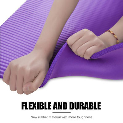 OEM Solid Color Fitness NBR Yoga Mat 183cm 10mm cho bài tập Pilate