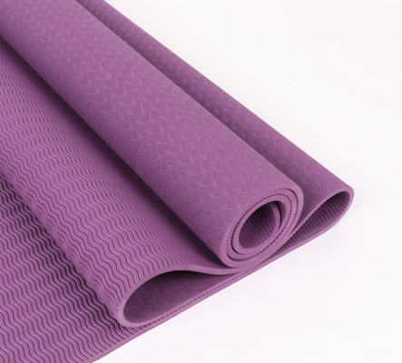 Thiết kế mới Thảm tập Yoga màu tím tùy chỉnh thân thiện với môi trường 183 * 61cm