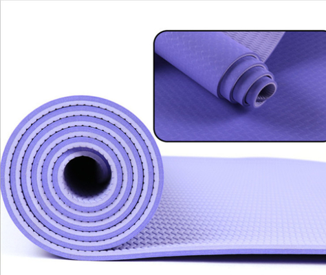 Thiết kế mới Thảm tập Yoga màu tím tùy chỉnh thân thiện với môi trường 183 * 61cm